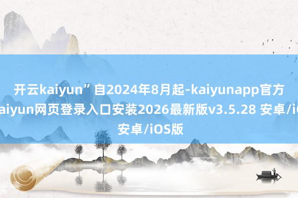 开云kaiyun”自2024年8月起-kaiyunapp官方