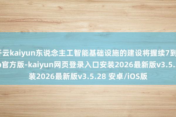 开云kaiyun东说念主工智能基础设施的建设将握续7到8年-kaiyunapp官方版-kaiyun网页登录入口安装2026最新版v3.5.28 安卓/iOS版